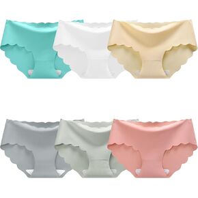 Domee Girls Seamless Underwear No Show Panties for Teens Pack of 6