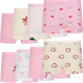 Girls Underwear Cotton Kids Boyshort Toddler Assorted Panties 8 Pack