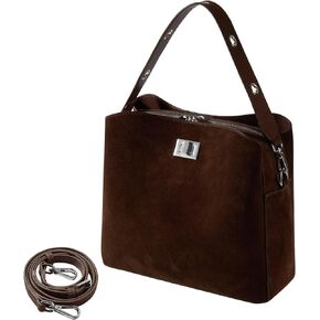 Genuine Leather Suede Bags for Women, Vintage Suede Handbag Purse Suede Hobo Bag Slouchy Bag