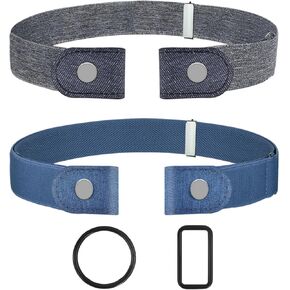 No Buckle Belts for Women, Elastic Belts for Women, Comfortable Womens Belts for Jeans, Stretch Belts for Women