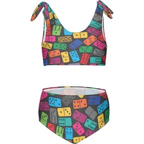 Dussdil Girls Tankini Bikini Sets of 2 Piece Bathing Suits Swimsuits for Girl Big Kids