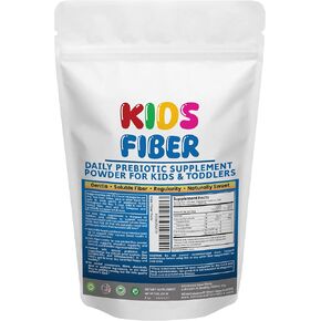Kids Fiber for Constipation Relief, Prebiotics for Children, Toddler Fiber Supplement, Mild Sweetness Fiber Powder for Kids, Gut Health for Regularity & Softness 60 Servings