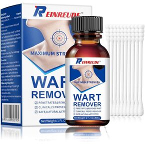 Fast Acting Wart Remover, Skin Tag Remover with 17% Salicylic Acid,Skin Tag Removal Kit for Women Men, Wart Remover Freeze Off for Plantar, Flat, Common, Corn,H, Callus,30 ML