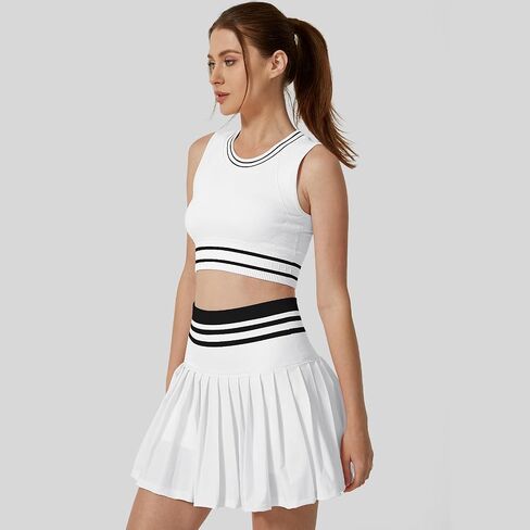 Women's Pleated Tennis Skirt with Built-in Shorts - High Waist Athletic Skirt for Tennis, Golf & Casual Wear in Saudi Arabia