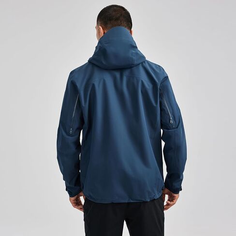 KAILAS Men's Lightweight Waterproof Hooded Rain Jacket Outdoor Raincoat Shell Jacket for Hiking Travel in Kuwait