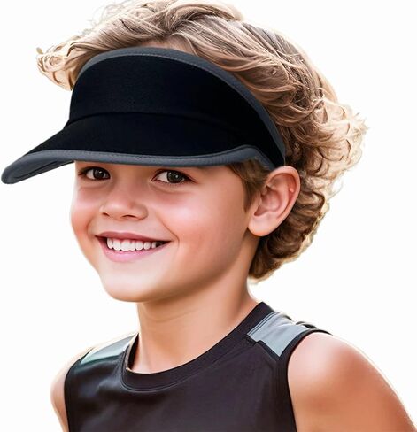 Jastore Kids Quick Drying Sun Visor Hat خفيفة الوزن صيف Runninig Tennis Golf Visor Hat for Girls Boys in Saudi Arabia