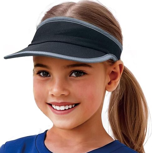 Jastore Kids Quick Drying Sun Visor Hat خفيفة الوزن صيف Runninig Tennis Golf Visor Hat for Girls Boys in Saudi Arabia