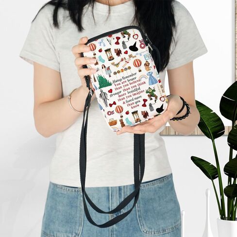 LEVLO Scarecrow Princess Crossbody Bag Tin Man Fans Gift Wizard Movie Cowardly Lion Shoulder Bag Wicked Merchandise in Saudi Arabia