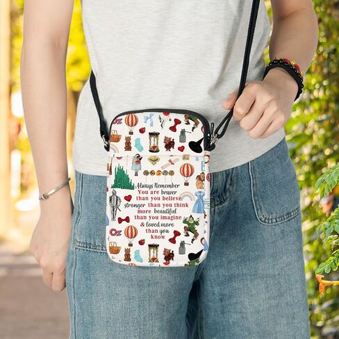 LEVLO Scarecrow Princess Crossbody Bag Tin Man Fans Gift Wizard Movie Cowardly Lion Shoulder Bag Wicked Merchandise in Saudi Arabia