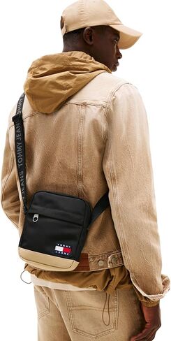 حقيبة Crossbody اليومية اليومية Tommy Jeans مع سحاب وحزام قابل للتعديل in Kuwait