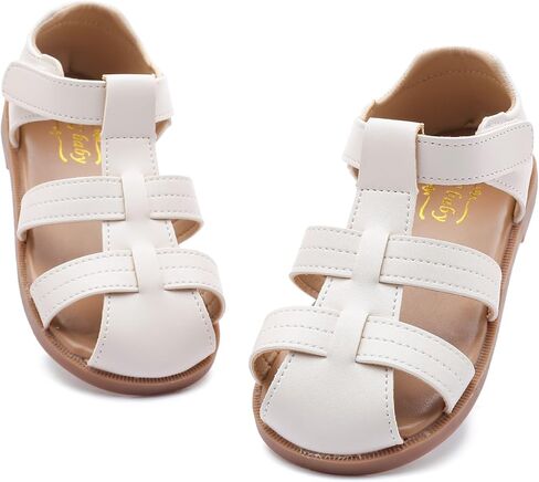 DADAWEN Toddler Little Kid Boys Girls Summer Lightweight Soft Rubber Sole Closed-Toe Non-Slip Outdoor Athletic Sandals in Saudi Arabia