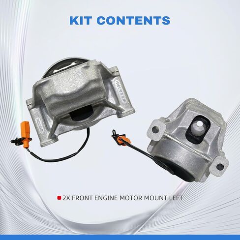 Hydraulic Front Engine Mount Kit Left with Sensor Wire 2 Pcs Compatible with 2009-2015 Audi A4 A5 Quattro Q5 L4 2.0L V6 3.0L or 3.2L Front Motor Mount Set in Saudi Arabia