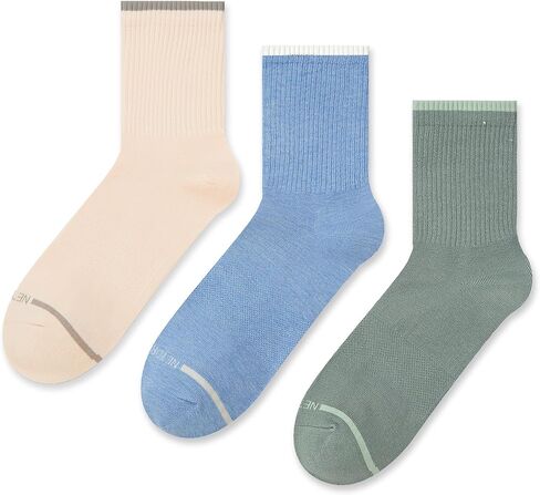 netdraw Women's Super Soft Bamboo Viscose Mini Crew Socks Arch Support Breathable Seamless Reinforced Toe Socks 3 Pack in Kuwait
