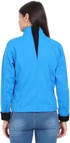Women Color block Zip up Casual Jacket in Kuwait