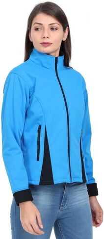 Women Color block Zip up Casual Jacket in Kuwait