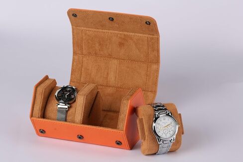 Luxury Watch Display Case, Holds 3 Watches, Black Velvet Lining in Kuwait