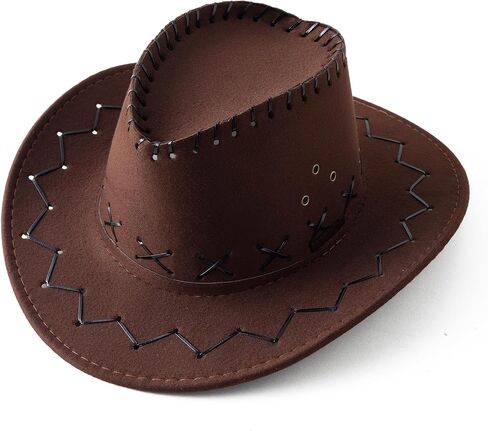 قبعات Jastore Cowboy للأطفال الأولاد الفتيات الغربيين قبعة رعاة البقر القبعات القبعات طفل رعاة البقر in Kuwait