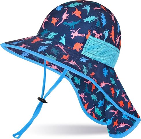 Toddler Baby Sun Hat Kids Summer UPF 50+ for Boys Girls Adjustable Beach Hats with Bucket Wide Brim Age 2-9 Years in Saudi Arabia