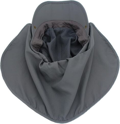 Connectyle Kids Sun Hat مع رفرف رقبة قابلة للإزالة في الهواء الطلق مغامرة شمس قبعة لأولاد الفتيات قابلة للطي UPF 50+ صيف شاطئ قبعة in Saudi Arabia