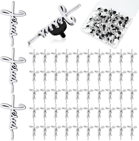 Yinkin 50 Pcs Cross Pins Bulk Jesus Lapel Pins Christian Memorial Brooch for Men Women Chaplain Church Prayer Activities in Kuwait
