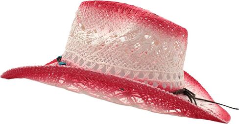 Natural Cowboy Cowboy Straw Hat, Unisex One Size Men's Women's Summer Coachella Beach in Kuwait