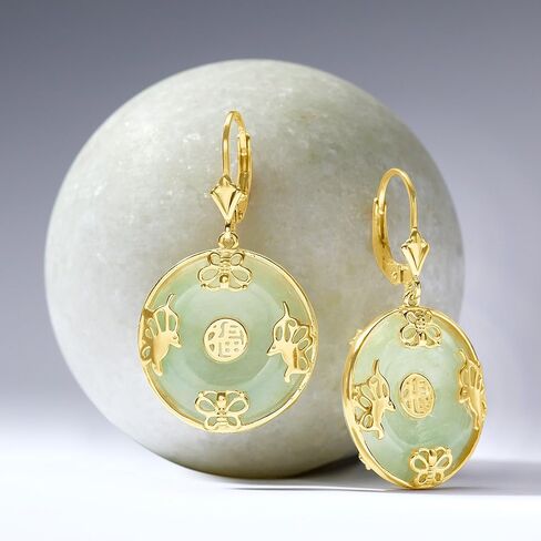 Ross-Simons Good Fortune Butterfly Drop Earrings in 18kt Gold Over Sterling in Kuwait