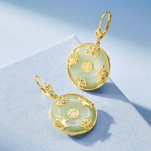 Ross-Simons Good Fortune Butterfly Drop Earrings in 18kt Gold Over Sterling in Kuwait