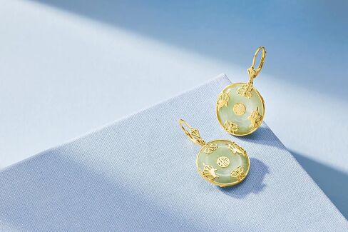 Ross-Simons Good Fortune Butterfly Drop Earrings in 18kt Gold Over Sterling in Kuwait