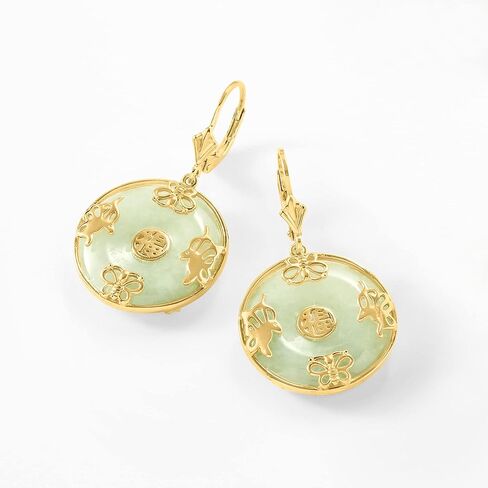 Ross-Simons Good Fortune Butterfly Drop Earrings in 18kt Gold Over Sterling in Kuwait