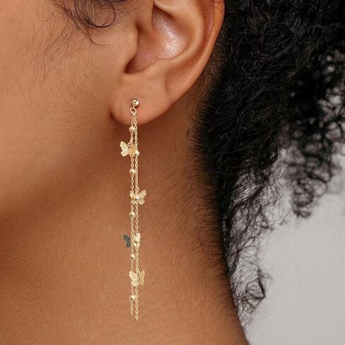 VRIUA Dangle Earrings for Women - 14K Gold Plated Statement Drop Earrings Dainty CZ Wedding Dangling Earrings Trendy Jewelry in Saudi Arabia