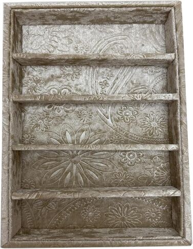 فاخرة 5 شبكات منظم النظارات الشمسية ، صينية المجوهرات ، وتجزئة البضائع صحن. مصممة بشكل خاص صينية تخزين زخرفية رائعة. (Tabby Beige) in Kuwait