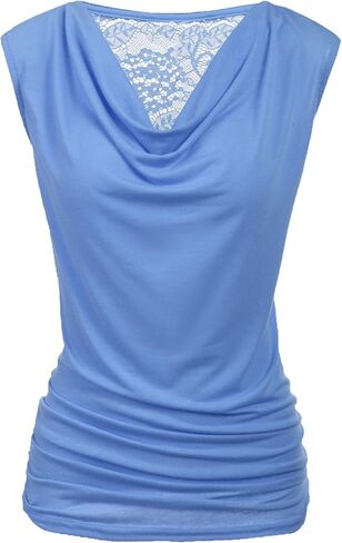 Zeagoo Tank Top for Women Trendy Going Out Tops Sleeveless Shirts Ruched Business Casual Basic Tunic Tops in Kuwait