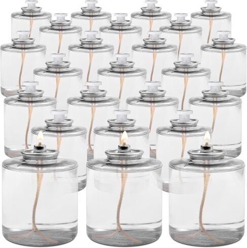 Hyoola Oil Candles - 80 Hour Liquid Candles - Liquid Paraffin Long Burning Candles - 6 Pack - Survival Candles and Emergency Candles in Saudi Arabia