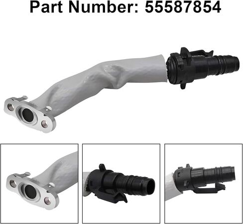secosautoparts محرك توربو زيت أنبوب إرجاع أنبوب متوافق مع Chevy 1.4l Cruze 2011-2016 Sonic 2012-2020 Trax 2013-2021 متوافق مع Buick 1.4L Encore 2013-2021# 55587854 55569839 in Kuwait