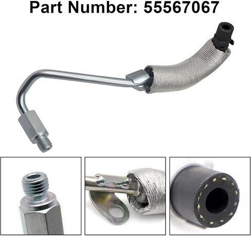 secosautoparts محرك توربو زيت أنبوب إرجاع أنبوب متوافق مع Chevy 1.4l Cruze 2011-2016 Sonic 2012-2020 Trax 2013-2021 متوافق مع Buick 1.4L Encore 2013-2021# 55587854 55569839 in Kuwait