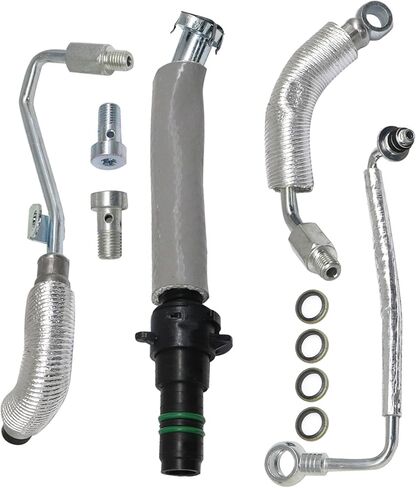 secosautoparts محرك توربو زيت أنبوب إرجاع أنبوب متوافق مع Chevy 1.4l Cruze 2011-2016 Sonic 2012-2020 Trax 2013-2021 متوافق مع Buick 1.4L Encore 2013-2021# 55587854 55569839 in Kuwait