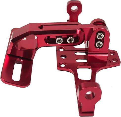 Universal Motorcycle License Plate Holder Bracket with Light Aluminum Alloy Tail Tidy Adjustable Fender Eliminator Kit Replacement for Kawasaki Yamaha Honda Suzuki BMW Ducati(Red) in Kuwait