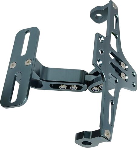 Universal Motorcycle License Plate Holder Bracket with Light Aluminum Alloy Tail Tidy Adjustable Fender Eliminator Kit Replacement for Kawasaki Yamaha Honda Suzuki BMW Ducati(Red) in Kuwait