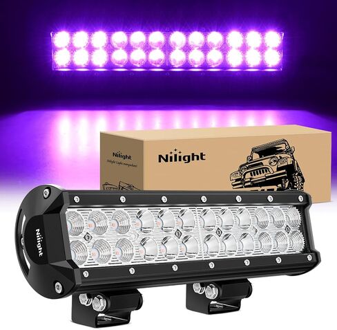 Night Ni06A-72W 12 بوصة 12 بوصة 72W W Spot Flood Combo Bar Off Road Boat Driving LED Work Light Bar 60003C-A in Kuwait