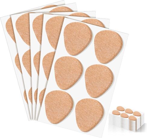72 Pack Metatarsal Foot Pads 0.25 Inch Thick Ball of Foot Cushions Adhesive Metatarsal Soft Felt Pads for Women and Men Forefoot Support Pain Relief (Skin Color) in Kuwait