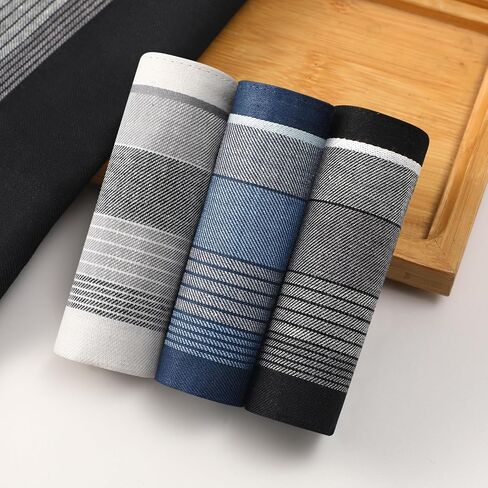 HOULIFE Handkerchiefs for Men, Soft Cotton Mens Hankies with Plaid Pattern Classic Men's Handkerchief in Assorted Color in Saudi Arabia