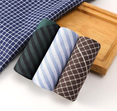 HOULIFE Handkerchiefs for Men, Soft Cotton Mens Handkerchief with Elegant Pattern Hankies for Men in Assorted Colors in Kuwait