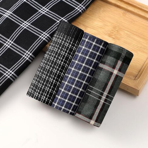 HOULIFE Handkerchiefs for Men, Soft Cotton Mens Handkerchief with Elegant Pattern Hankies for Men in Assorted Colors in Kuwait