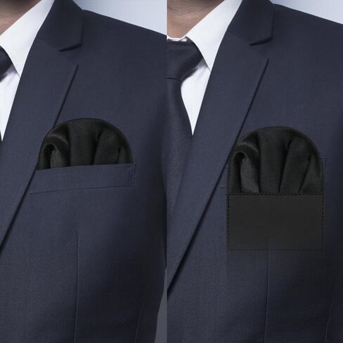 Pre-folded Pocket Squares for Men, Solid Color Mens Handkerchiefs for Suit, Weddings, Party, Daily Use in Kuwait