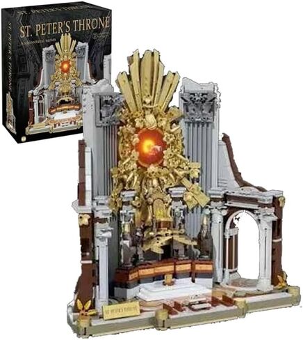 St. Peter's Throne Building Block Set- A Perfect Reproduction of Classic Religious Art and Historical Heritage,Building Toys for Collectors in Saudi Arabia