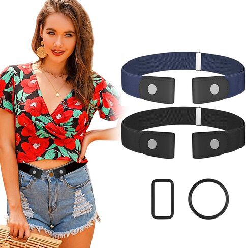 No Buckle Belts for Women, Elastic Belts for Women, Comfortable Womens Belts for Jeans, Stretch Belts for Women in Saudi Arabia
