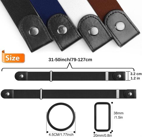 No Buckle Belts for Women, Elastic Belts for Women, Comfortable Womens Belts for Jeans, Stretch Belts for Women in Saudi Arabia