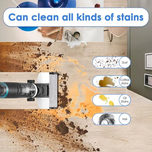 (6 قطع) بكرات فرشاة بديلة ومرشحات HEPA متوافقة مع Tineco Floor ONE S5/Floor One S5 Pro 2 مكنسة كهربائية ذكية لاسلكية جافة ورطبة، 3 بكرات فرشاة، 3 مرشحات HEPA in Kuwait