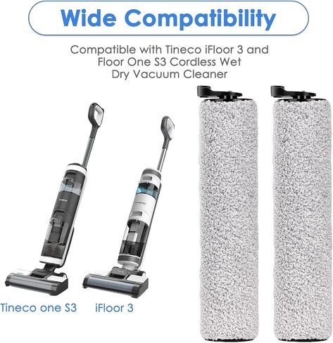 (6 قطع) بكرات فرشاة بديلة ومرشحات HEPA متوافقة مع Tineco Floor ONE S5/Floor One S5 Pro 2 مكنسة كهربائية ذكية لاسلكية جافة ورطبة، 3 بكرات فرشاة، 3 مرشحات HEPA in Kuwait