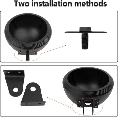 5.75inch Motorcycle Headlight Aluminum Alloy Housing Bucket with Bottom Mount and Bolt Mount 2 in 1 Light Shell,Housing Only in Saudi Arabia